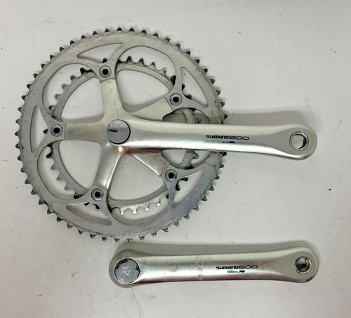 Pédalier Vintage Shimano 600 FC-6400, 170mm, Double Plateau, 130 BCD, Japon, Occasion