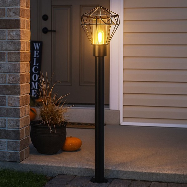AußEnleuchte Stehlampe AußEn Wegeleuchte Edelstahl Led Gartenlampe HöHe 100 Cm-image