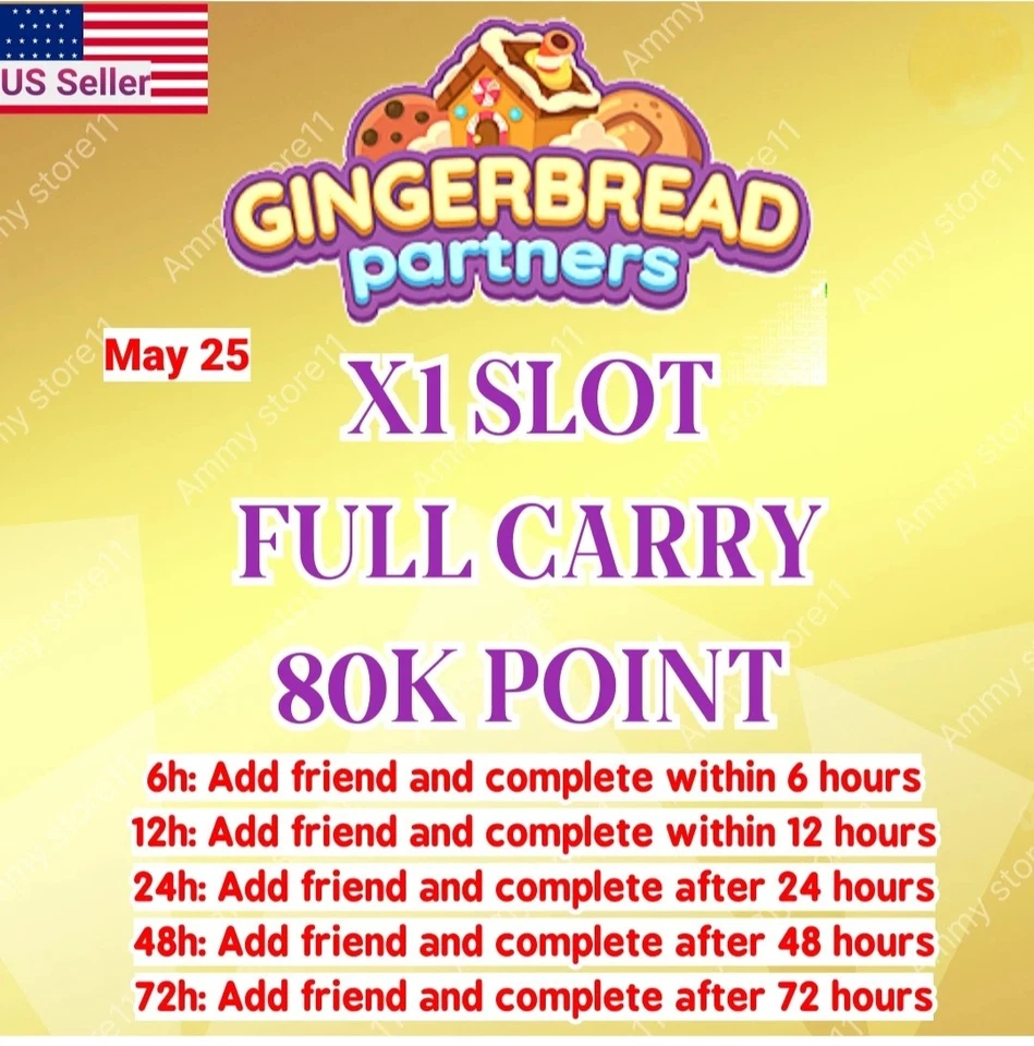 👑 Monopoly Go Lebkuchen Partner Event 👑 25. Mai | Full Carry 80K Punkte👑 - Bild 1 von 1
