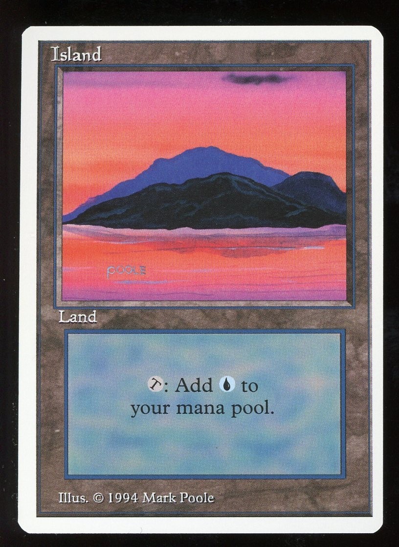 MINT+ Summer Magic Island {Pink Sky}   ~ Vintage MTG/Magic ~ RARER THAN ALPHA!!!