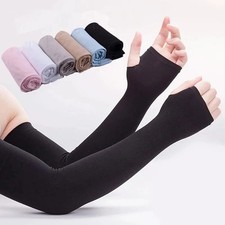 3 Pairs Cooling Arm Sleeves Cover UV Sun Protection Sports Outdoor For Men Women