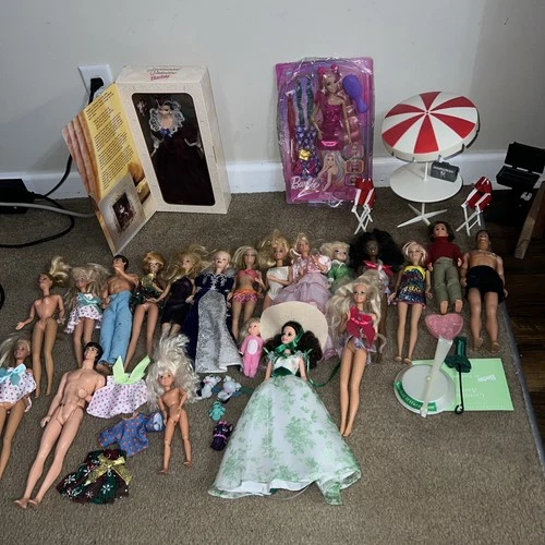 Vintage Barbie Lot-60s-2000s Dolls, Furniture, Ken, Christie, Skipper, Stacie,