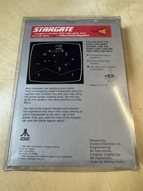 Stargate CIB - Box + Manual ATARI 2600 1985 Vintage Game Cartridge