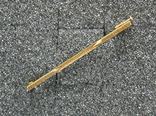 Kollmar & Jourdan MCM 14K Yellow Gold 2 5/8” Textured Tie Bar Pin Clip Clasp 585