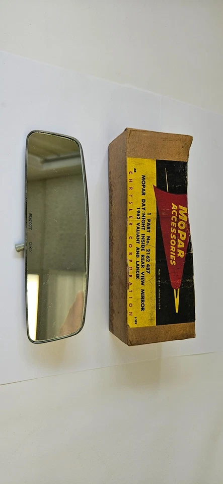 1962 Plymouth Valiant Dodge Lancer Rear View Mirror 2162487 NOS - Image 2 of 4