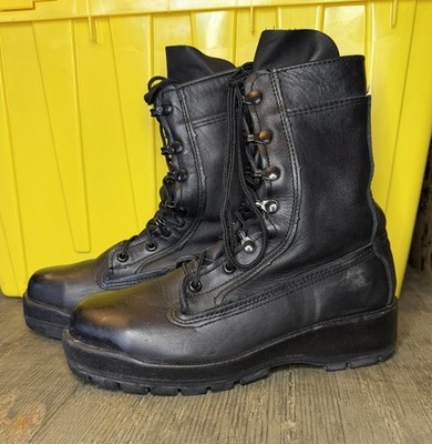 Belleville 360ST Black Steel Toe Combat Leather Boots Women 8.5 XW F360ST EUC