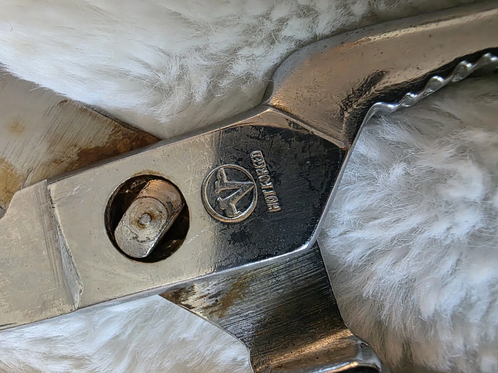 Wiss kitchen shears Marked Italy 1/4 Hot Forged Bone Cracker Antique Sharp