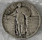 1927 Standing Liberty Quarter 25C Silver 0.900 Fine Philadelphia Mint Coin #13