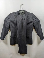 Men’s DAKS Glen Plaid POW Check Grey Suit 40R / 32x28” Wool