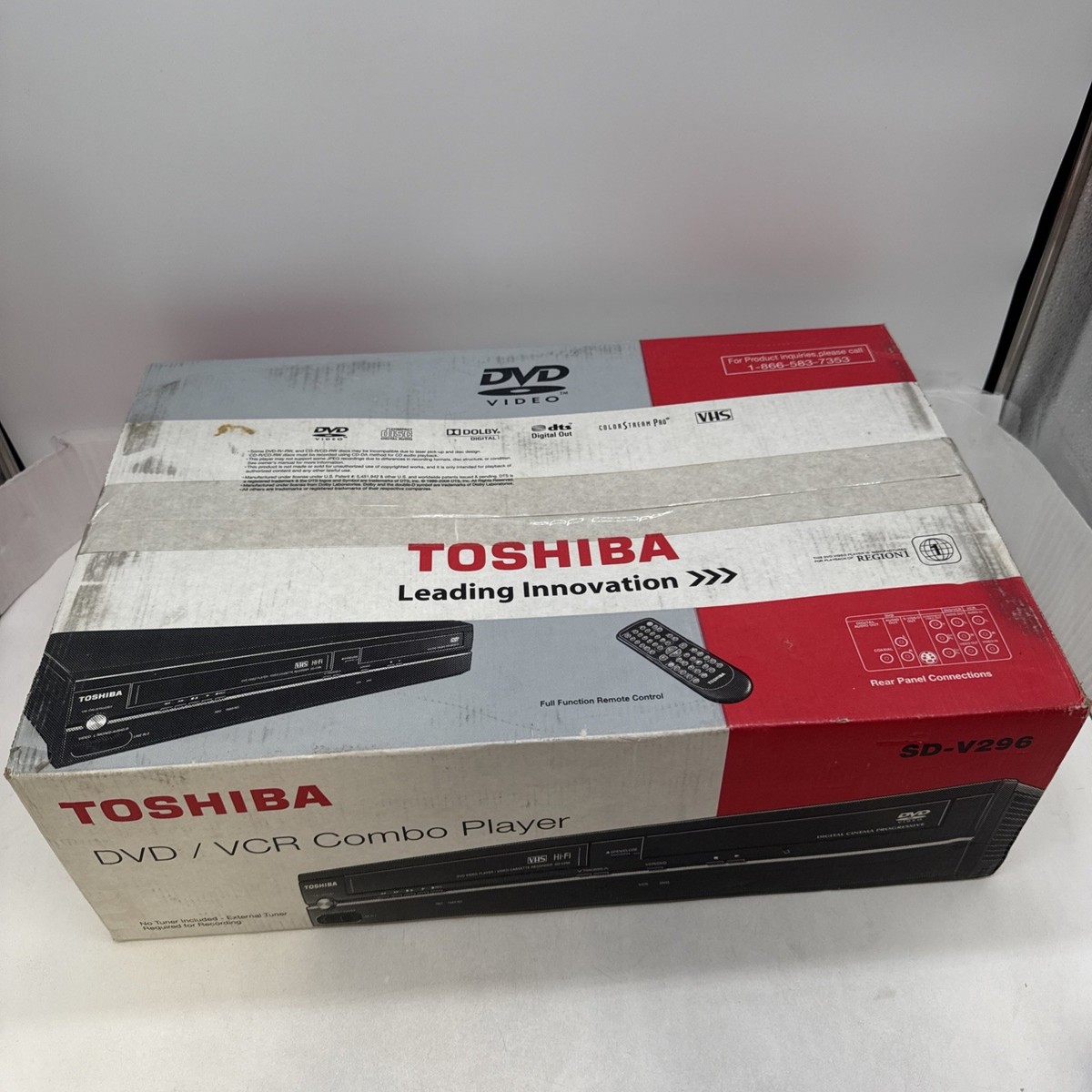 Toshiba SD-V296 DVD/VCR Combination Player - Black for sale online