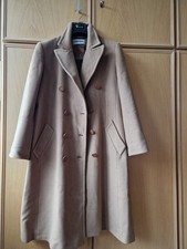 Wolle Damenmantel Mantel Electre Gr. XL Camelfarben