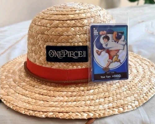 ONE PIECE X LOS ANGELES DODGERS 2026 LUFFY CARD AND HAT - TCG SGA 7/2/26