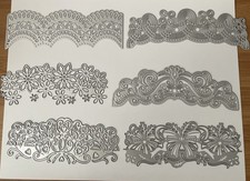 Crafters Companion Set Of Six Edgeables Dies Hearts, Floral,Bows, And More