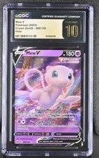 PRISTINE CGC 10 MEW V 060 CROWN ZENITH SWORD & SHIELD POKEMON