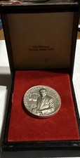J. Edgar Hoover Commemorative .925 Sterling Silver Medal Longines Wittnauer