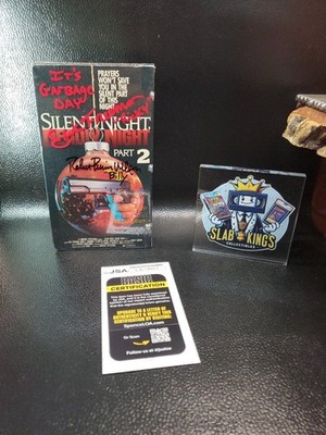 Silent Night, Deadly Night Part 2 (1987-VHS Autographed By ''Ricky & Billy'' JSA