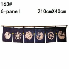 5/6 Panel Japanese Noren Curtain Bar Door Cloth Tapestry Sushi Retro Home