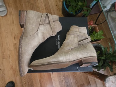 Hedi Slimane × Saint Laurent Paris SLP Heide Suede Wyatt Jodphur