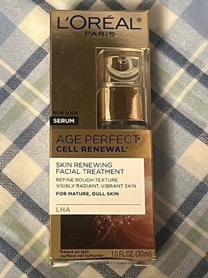 New In Box L'oreal Age Perfect Cell Renewal Skin Renewing Facial Treatment Serum