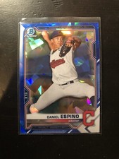 2021 Bowman Chrome Sapphire Daniel Espino #BCP-123 Cleveland Indians PWE