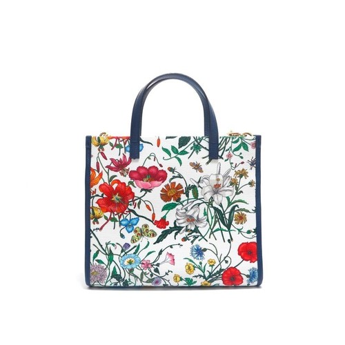GUCCI Tote bag, shoulder bag, 2-way, Flora canvas x leather, genuine product, - Picture 3 of 10