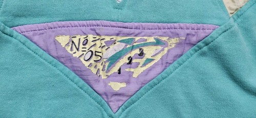 Vintage Womens Pullover Windbreaker Sweatshirt Workout Gear 90s Crevois Int'l - Picture 2 of 9