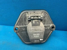 Phillips 15-763 Sta-Dry 30Amp 7-Way Receptacle with Circuit Breakers