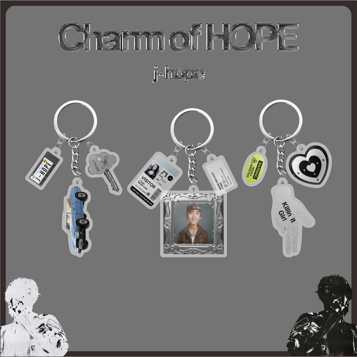 Kpop J-HOPE Charm of HOPE Acrylic Keychain Bag Charm Accessory | eBay