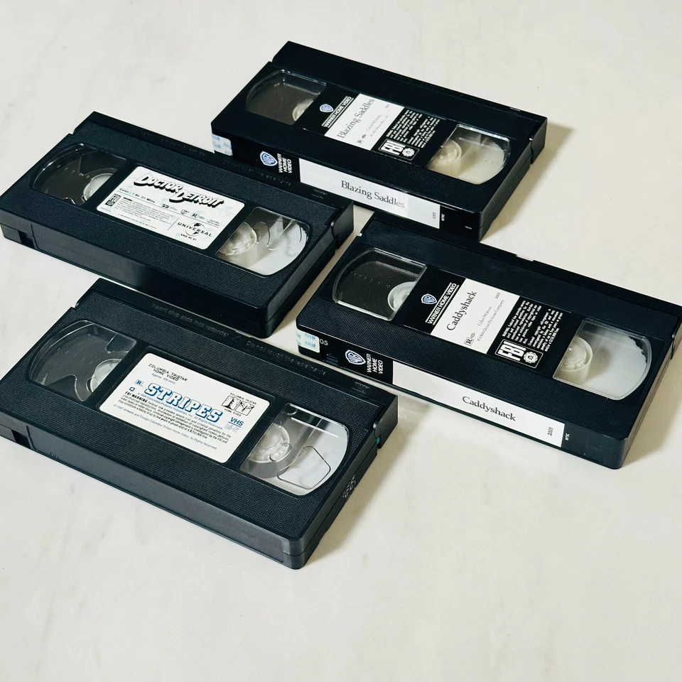 VHS - Lot of 4 - Stripes - Caddyshack - Doctor Detroit - Blazing Saddles - Image 2 of 4