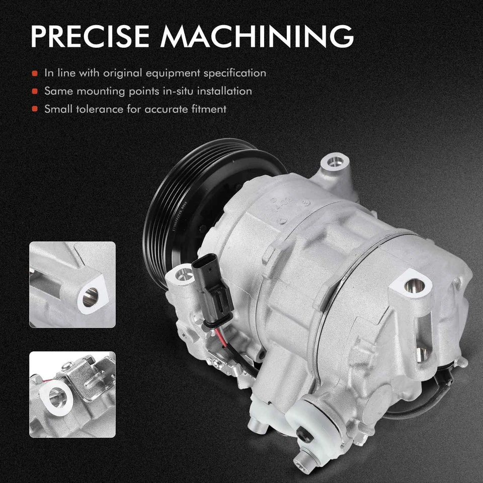 Nuevo compresor de aire acondicionado para Mercedes-Benz CLA250 CLA45 AMG GLA250 GLA45 AMG 2014-2020 Foto 3 de 4