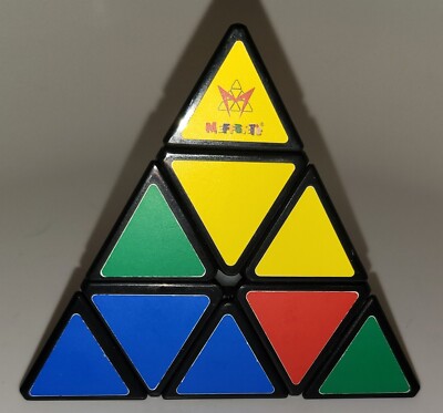 Mefferts Triangle Pyraminx Puzzle Vintage Ultra Rare Puzzle!