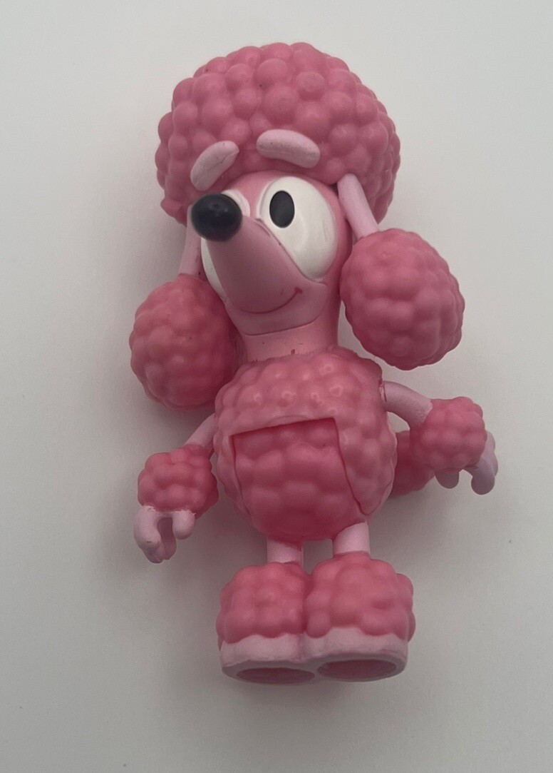 Bluey Friends COCO Pink Poodle Poseable Dog Replacement Figure Toy Mates Blue