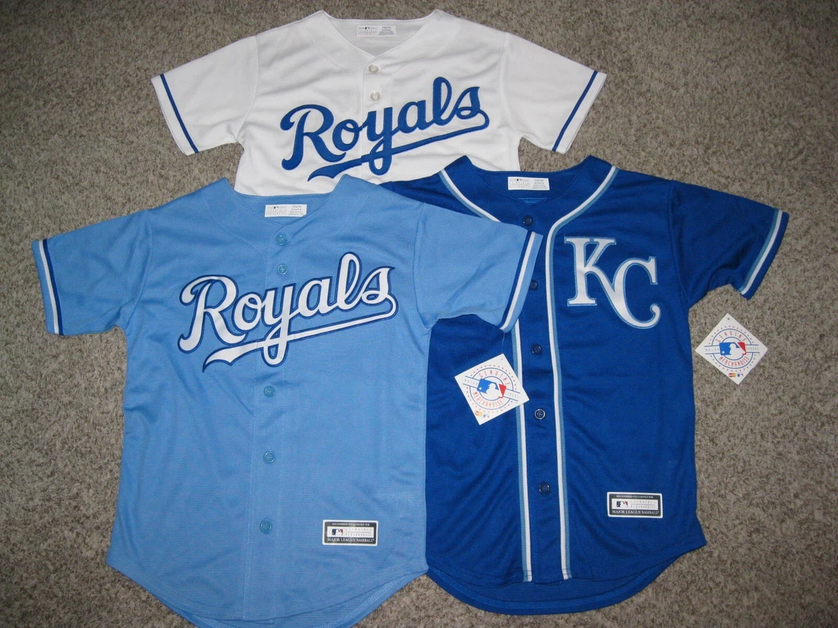 Kansas City Royals YOUTH Majestic Cool Base Replica Jersey