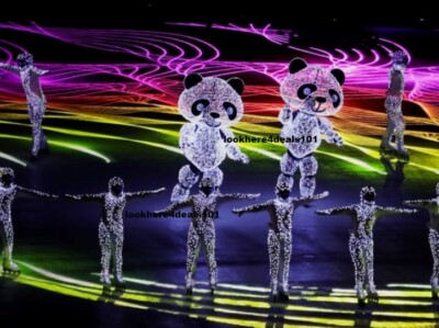 OLYMPICS 2018 Photo 5x7 Skating Pandas Closing Ceremony Winter PyeongChang 