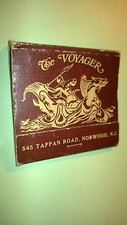 OLD Vintage "The VOYAGER-Restaurant" Norwood,N.J..unused matchbox MADE IN USA