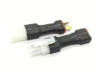 RC Battery Adaptor Connector Deans Red T Plug to Tamiya Female Male Adapter -UK