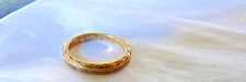 Tiny Baby Ring 10K Gold Vintage Perfect Pattern for Boy or Girl