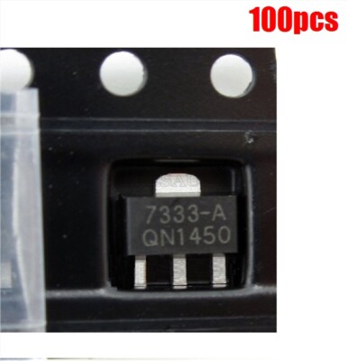 100Pcs HT7333 HT7333-A 3.3V Consumption Ldo SOT-89 Voltage Regulator Low Powe cq