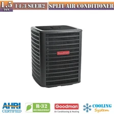 Goodman 1.5 Ton 14.3 SEER2 Central Air Conditioner Condenser GLXS4BA1810 R32
