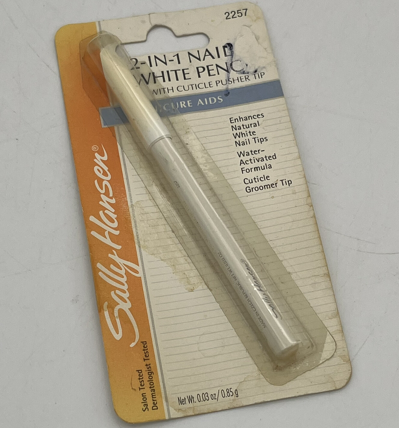 Sally Hansen 2 in 1 Nail White Pen w/ Cuticle Pusher Tip 2257 eBay