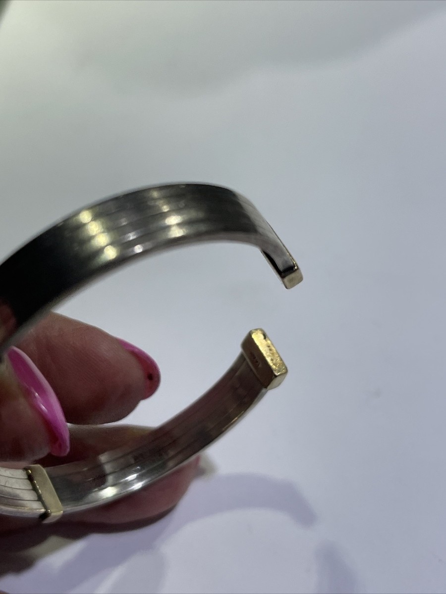 Vintage Harvey Avedon Sterling Silver 14k Gold Modernist Vintage Harvey Avedon Sterling Silver 14k Gold Modernist