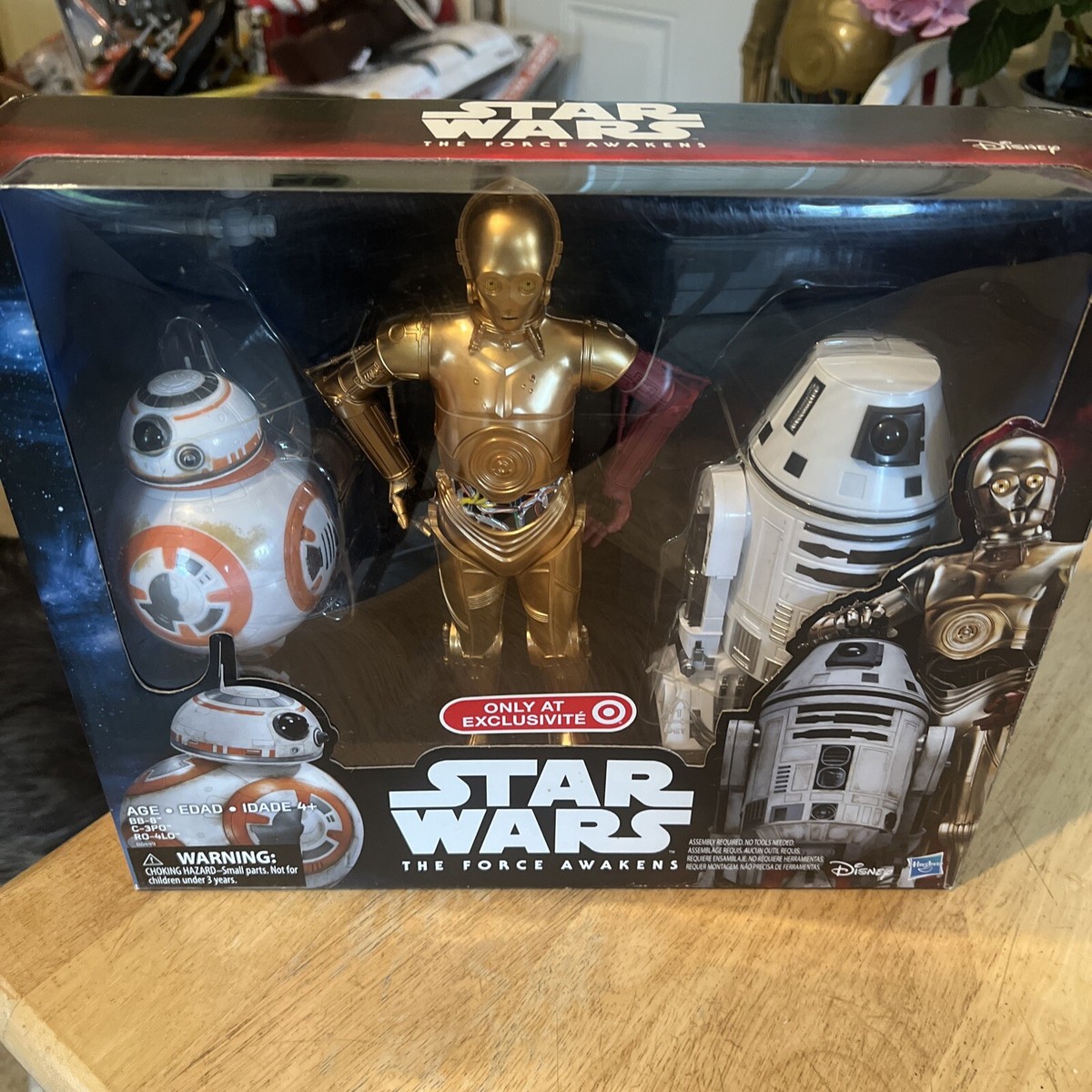 Star Wars The Force Awakens Droid 3-Pack BB-8 C-3PO R0-4LO Hasbro New