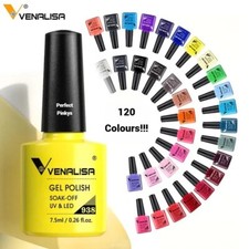 Venalisa Nail Gel Polish LED UV Soak-Off Colours Top Base No Wipe Top Matt