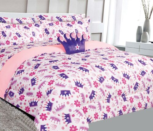 1 Comforter 1 Flat 1 Fitted Sheet 1 Case 1 Sham 1 decorative Pillow TWIN KIDS - Picture 19 of 105