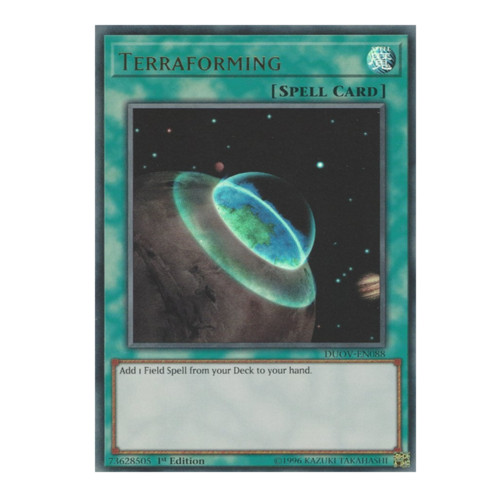*** TERRAFORMING *** 1ST EDITION ULTRA RARE DUOV-EN088 YUGIOH!