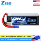 Zeee 22.2V 100C 6000mAh 6S Lipo Battery EC5 for RC Car Quadcopter Airplane Heli