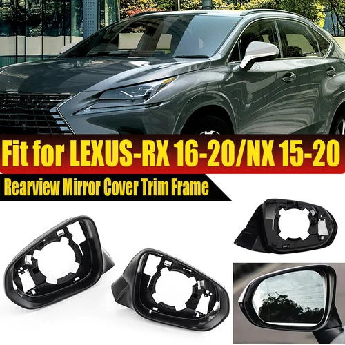 Pair Side Primer Mirror Housing Cover Frame For Lexus RX RX350 2016-20 NX300