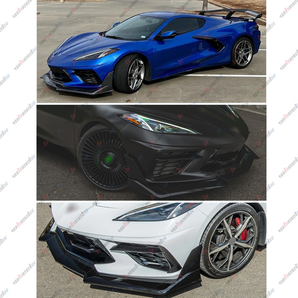 For Chevrolet Corvette C8 Z51 STG 2020-2025 Front Bumper Lip