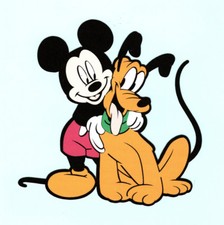 Mickey Mouse Die Cuts - Printed Mickey Mouse with Pluto Scrapbook Page Die Cuts