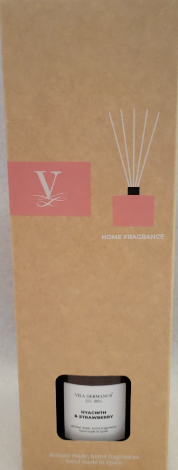 Vila Hermanos Hyacinth Strawberry Reed Diffuser 6.76 Oz Spring Fresh Scent-image